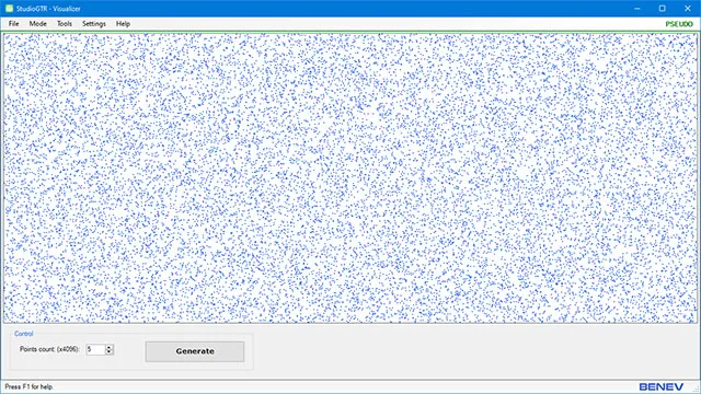 The main screen of StudioGTR.