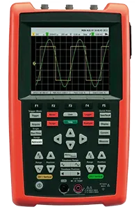 Handheld oscilloscope.
